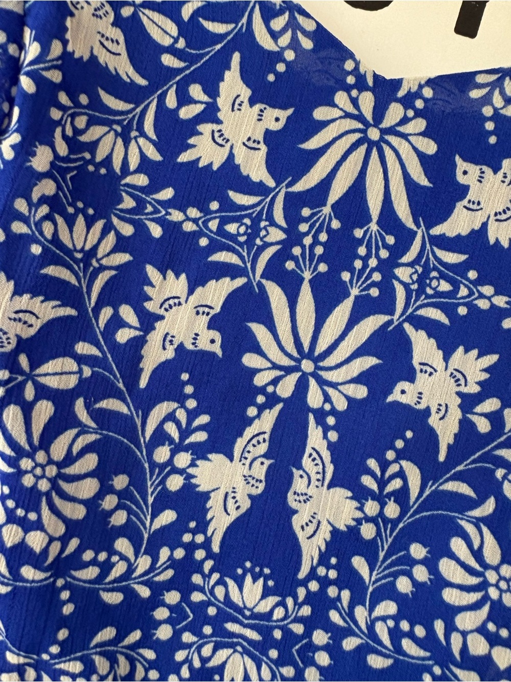 Xhilaration Blue and White Floral Maxi Dress